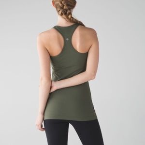 Lululemon Cool Racerback Tank in Olive